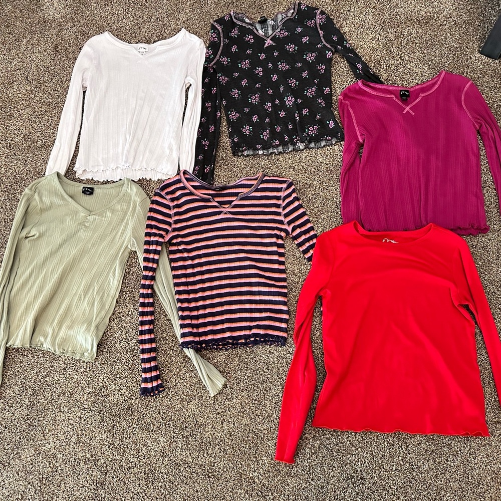 Art Class Vibrant Long Sleeve Tops